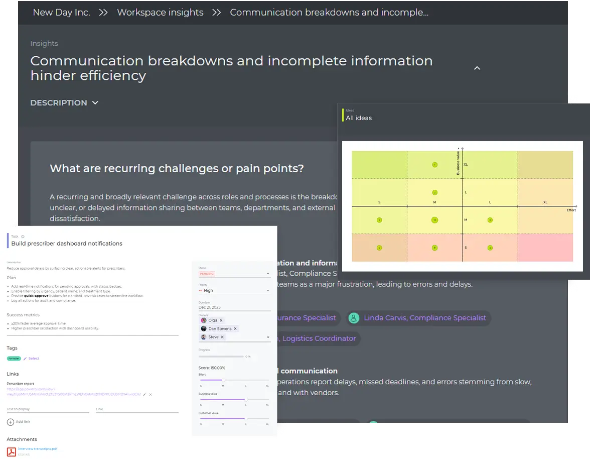 Getting AI-powered insights from service blueprints